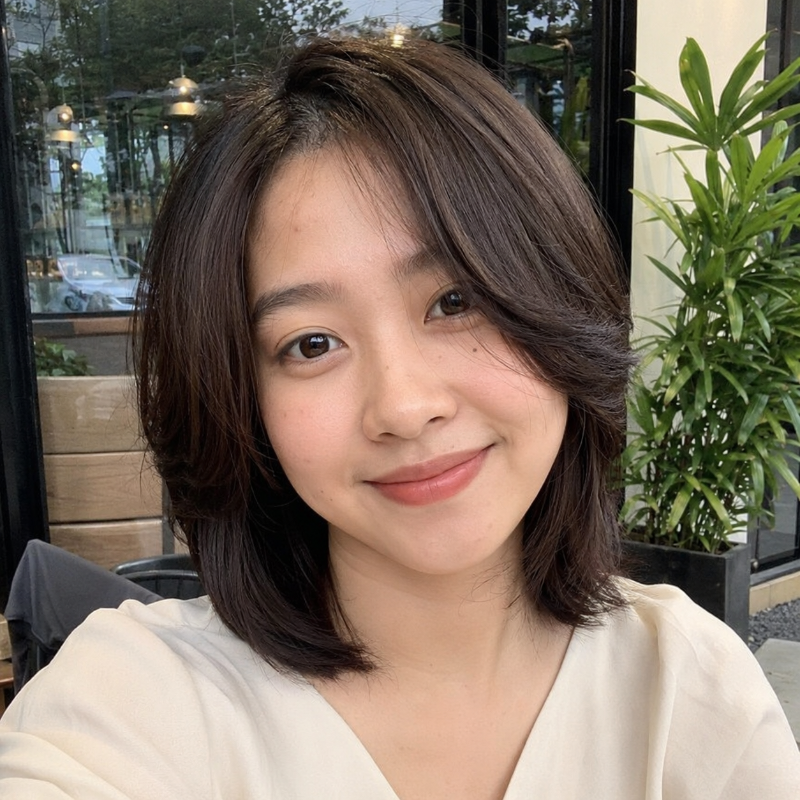 Khách hàng thực tế sau khi làm tóc tại Twendy Hair Salon